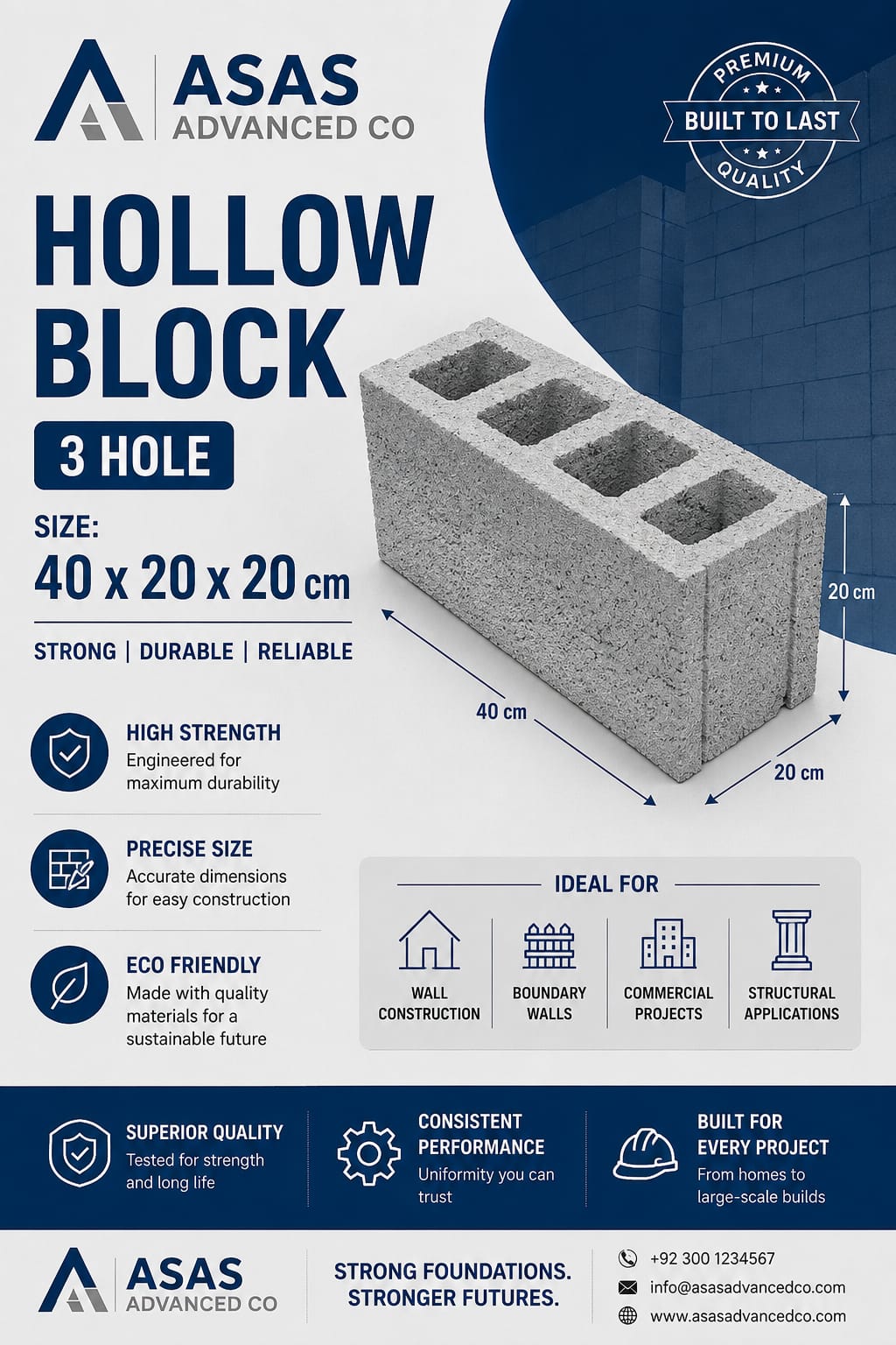 ASAS Advanced Co concrete block production factory in Saudi Arabia